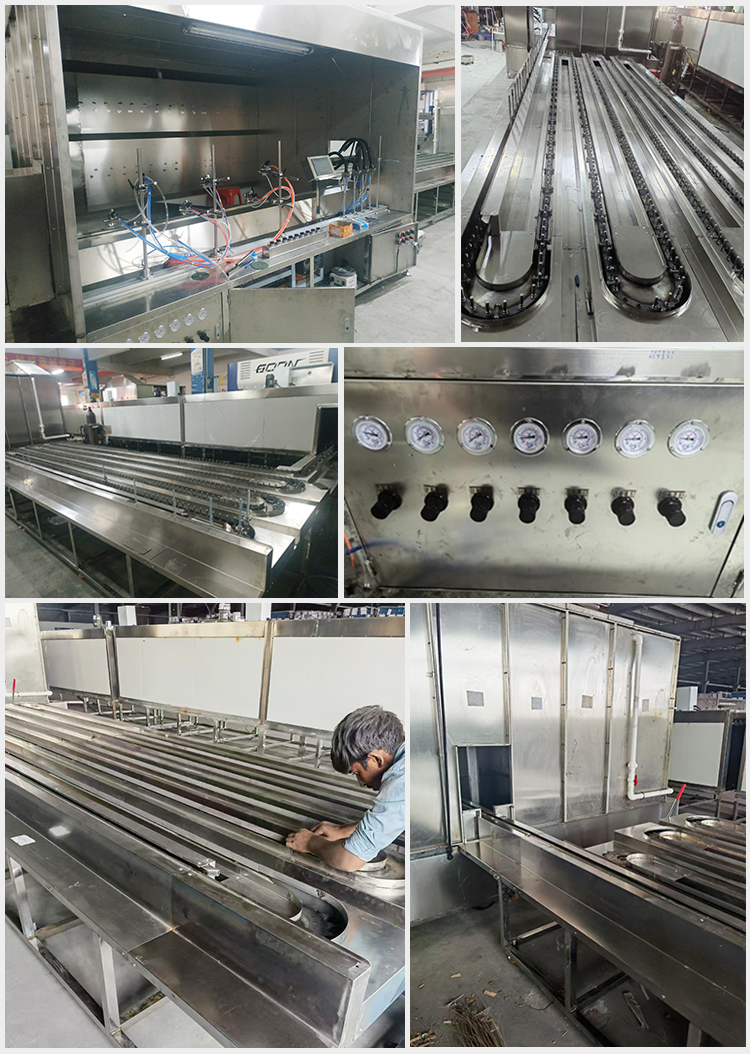 玻璃杯喷烤线体详情