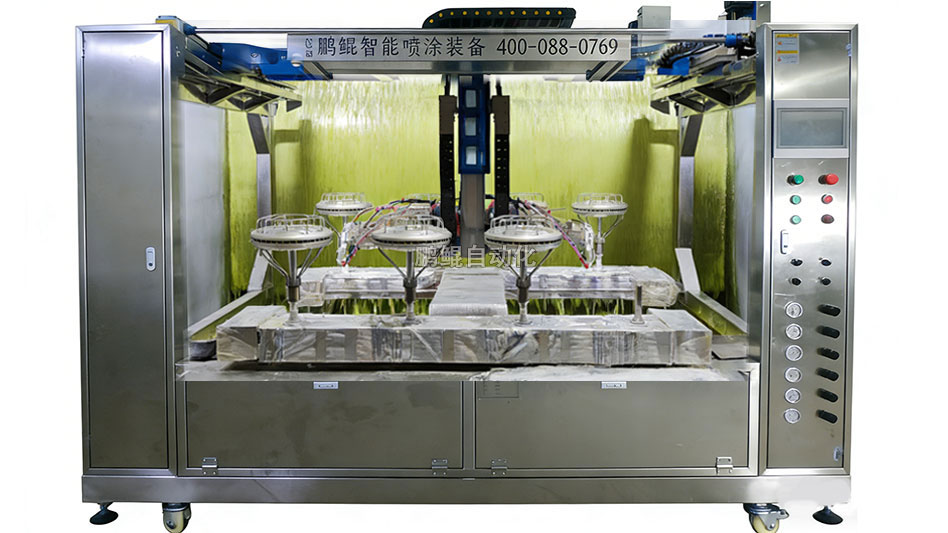 五金脚轮8轴喷漆机