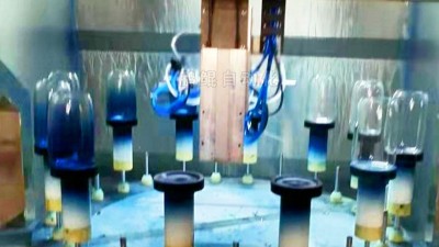 鹏鲲玻璃杯渐变色喷漆设备如何终结人工调色难题