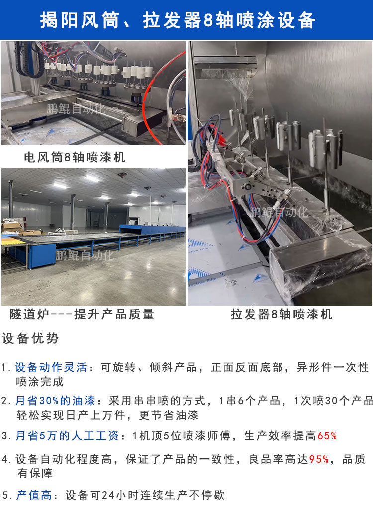 拉发器8轴喷漆机