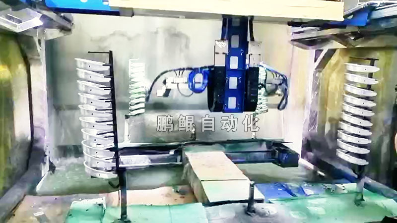 五金配件3枪8轴仿喷工喷漆设备