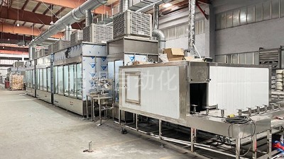 锅具追踪式喷烤一体线