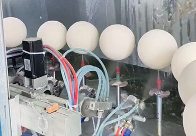 躲避球喷漆转盘机