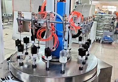 香水瓶喷漆转盘机