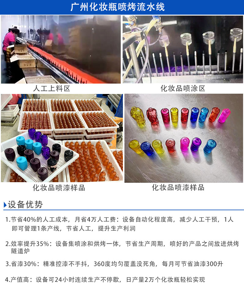 化妆瓶喷漆线优势