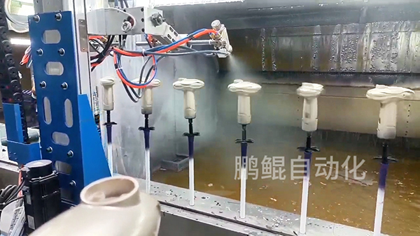 拉发器动枪环行喷涂线