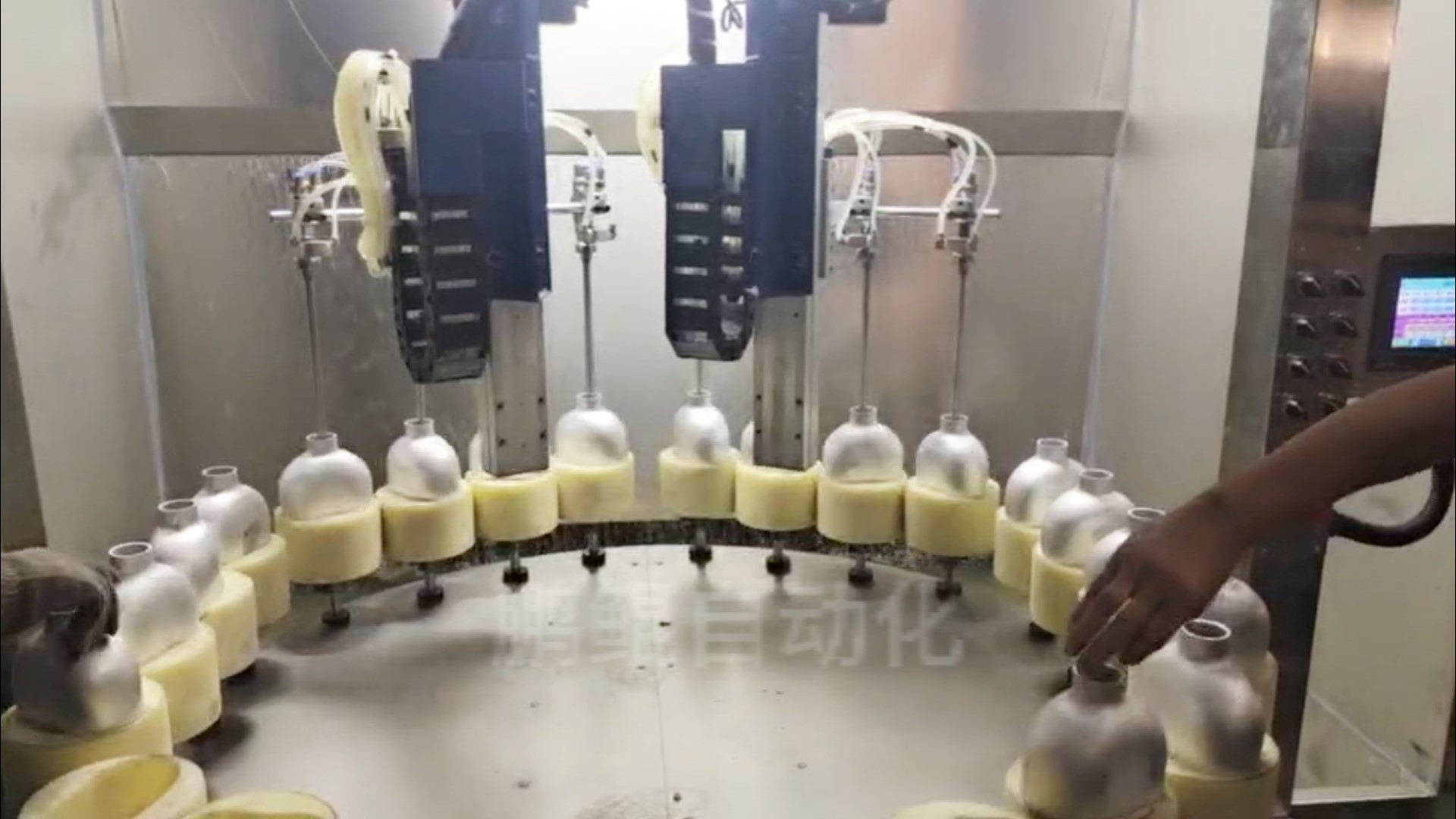 保温杯/保温瓶/保温壶内壁喷漆转盘机