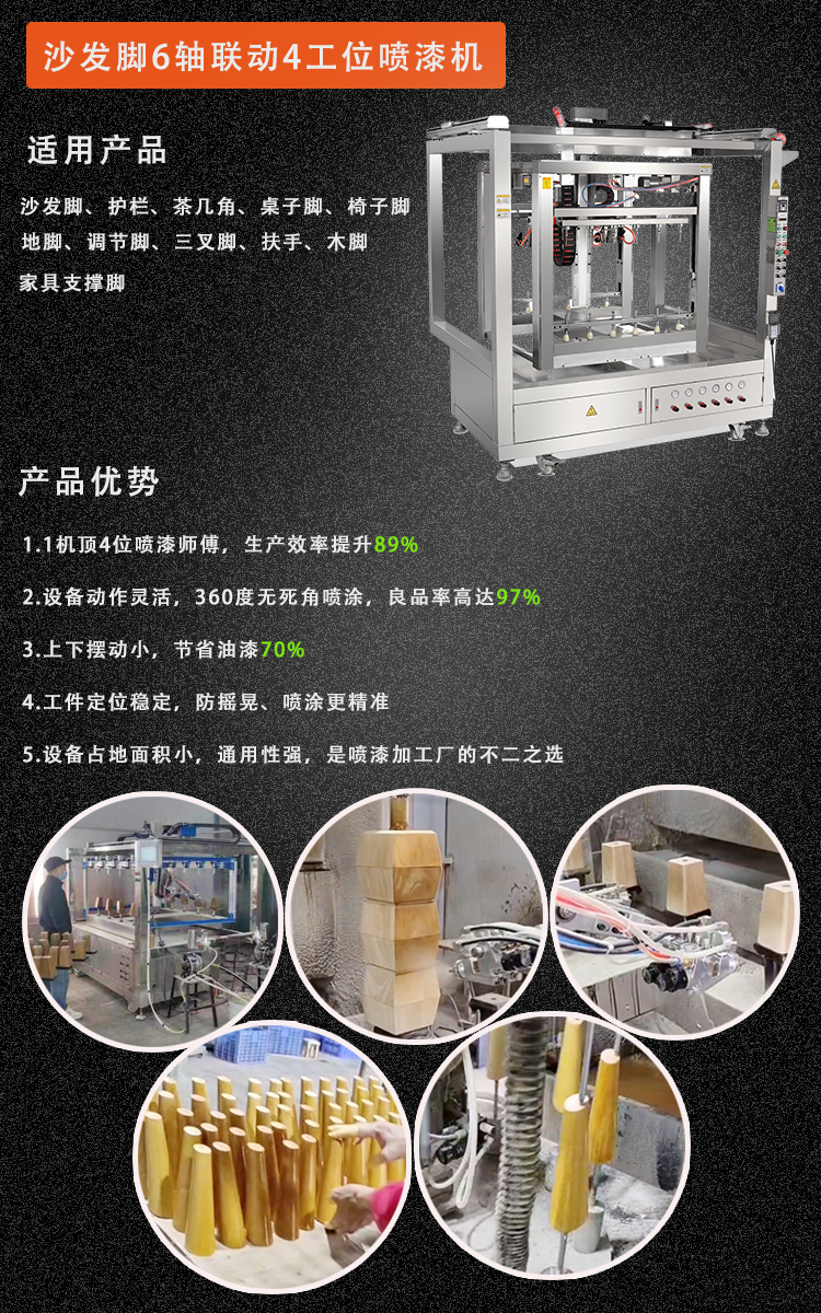 沙发脚喷漆机详情