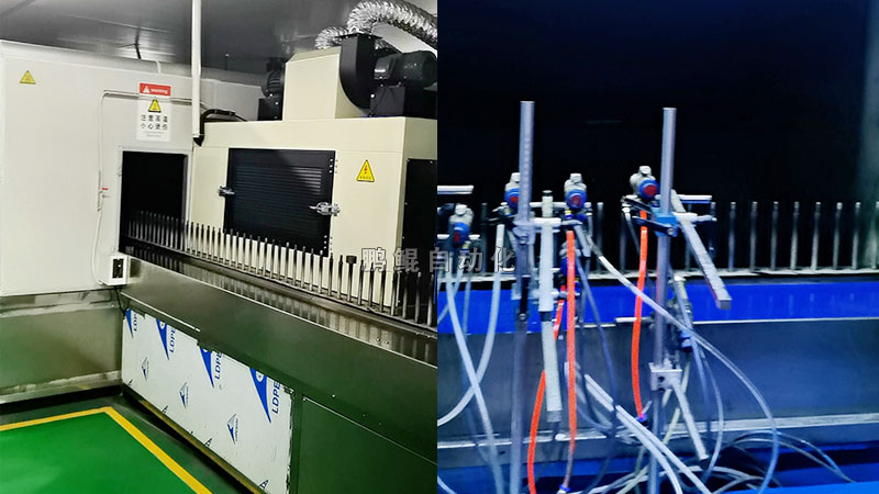 东莞客户笔杆喷漆线