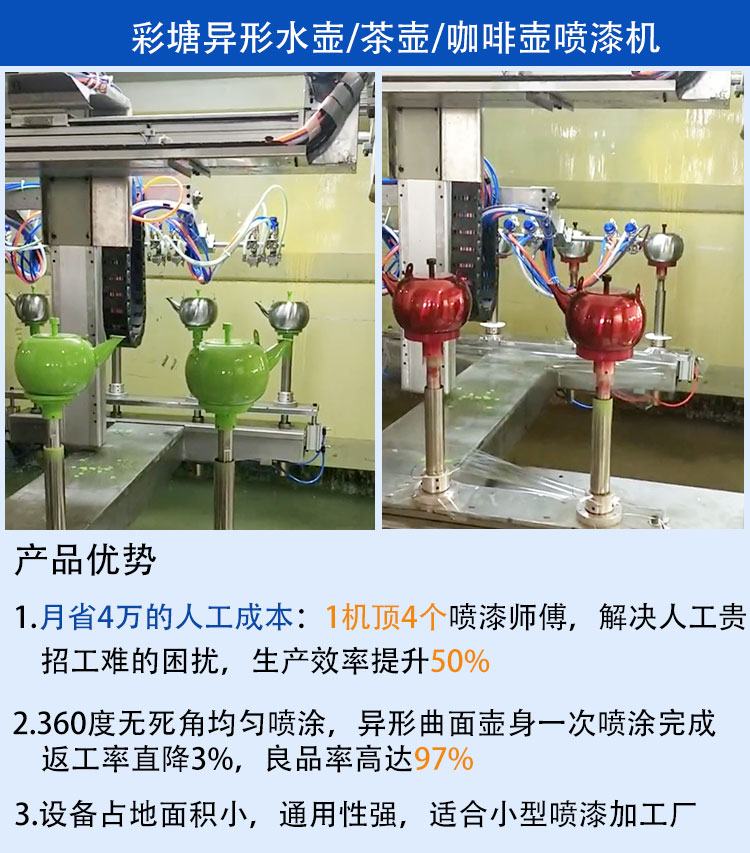 异形水壶喷漆机