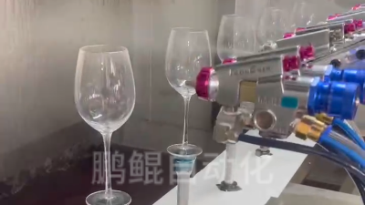 河北高脚香槟酒杯喷漆机