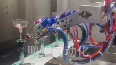 山西渐变色高脚酒杯喷漆机