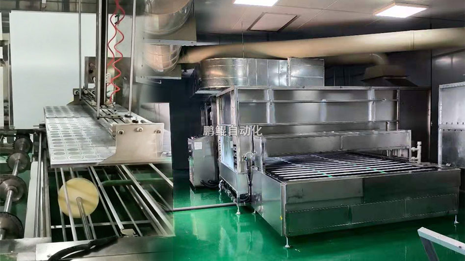 鹏鲲蚀刻网自动喷涂线配套自动抓取上下料