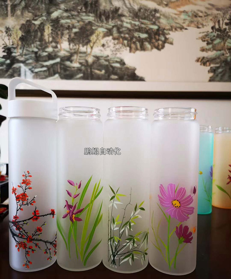 山东日照玻璃瓶喷硅胶1