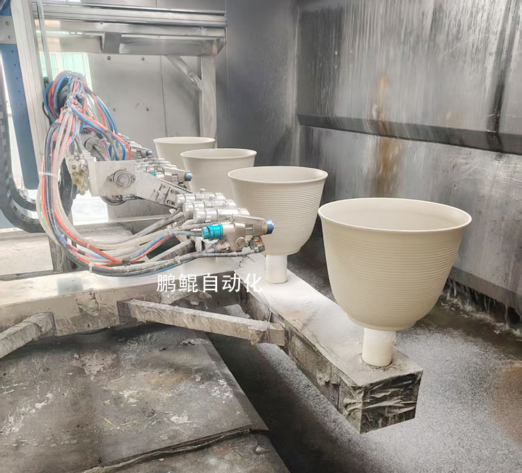 塑胶花盆喷漆机