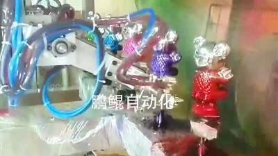 广东潮州10枪6轴存钱罐渐变色喷涂设备