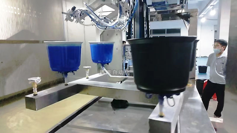 花盆湿对湿喷工艺流程